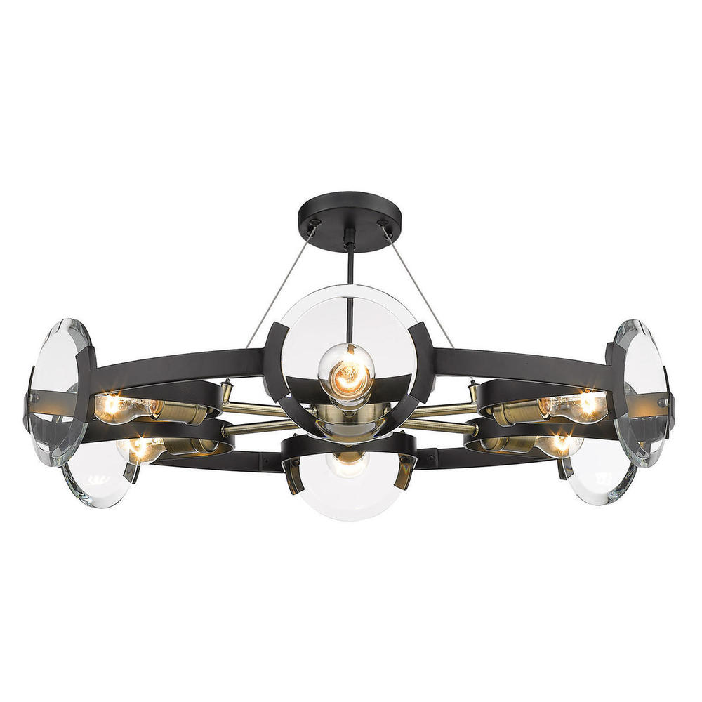 Amari 6 Light Semi-Flush